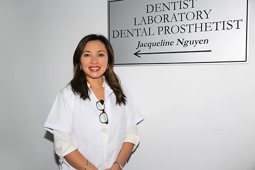 Custom dentures crafted at Cosmetic Dental Sydney's on-site laboratory