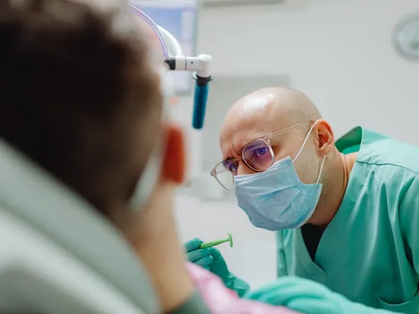 Gentle and attentive dental examination